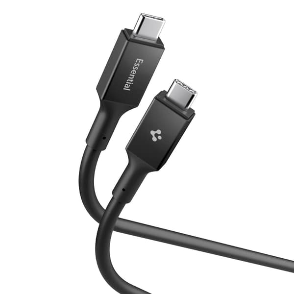 Spigen USB-C til USB-C Kabel Essential 1.2m - Sort