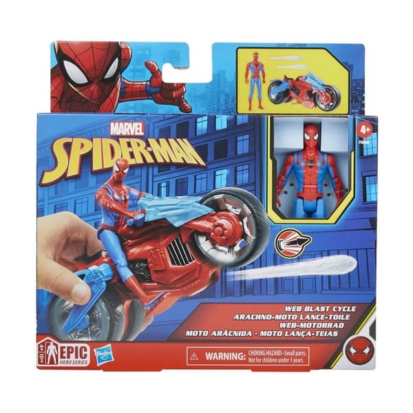 MARVEL Spider-Man 4 tommer køretøj og figur