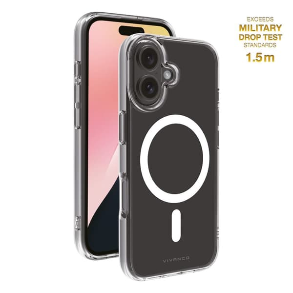 Vivanco Mag Clear cover iPhone 16 Transparent