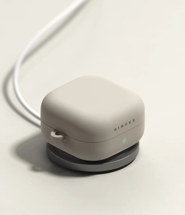 Ringke Cover Til Galaxy Buds 4/4 Pro Silikone - Stone