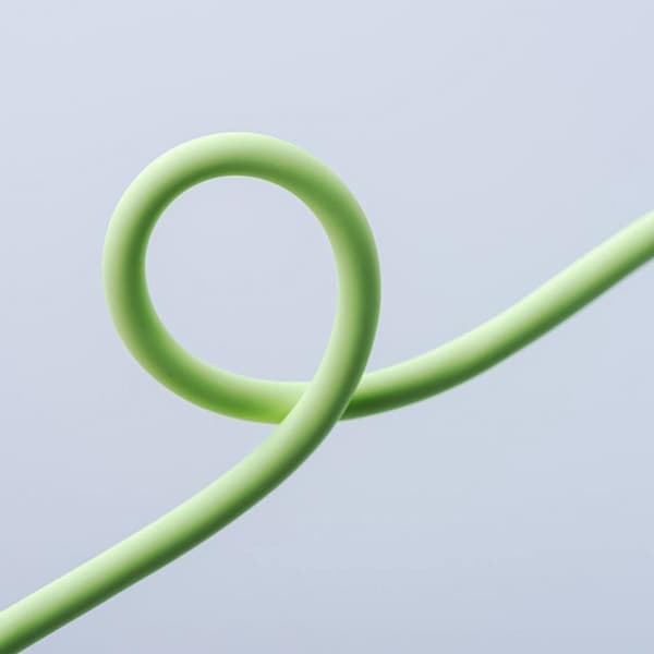 FORCELL USB-A til USB-C 66W Kabel 3A 1m QC4.0 Silikone C342 - Grøn