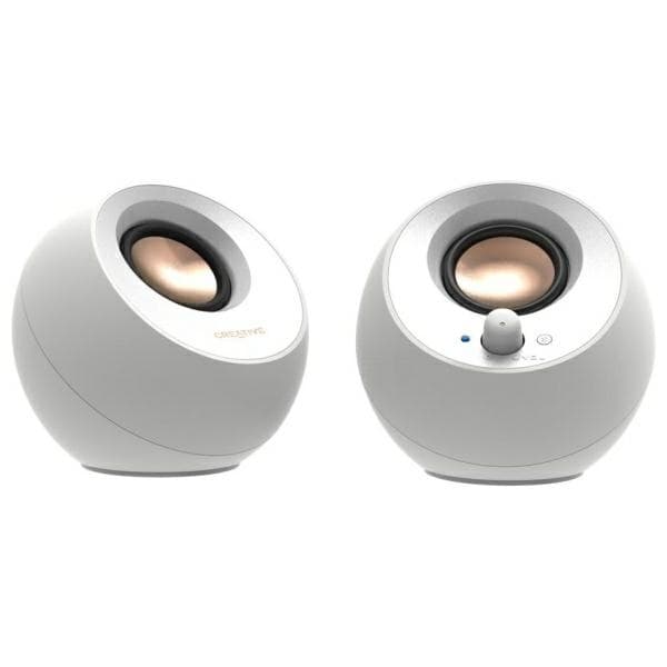 Kreativ computerhøjttaler Bluetooth USB-C Pebble 2.0 V3 - Hvid