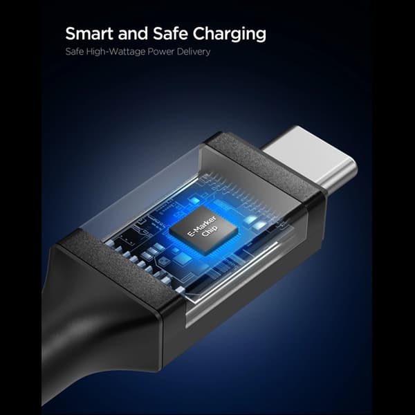 Spigen USB-C til USB-C 240W kabel 150cm EB24015CC