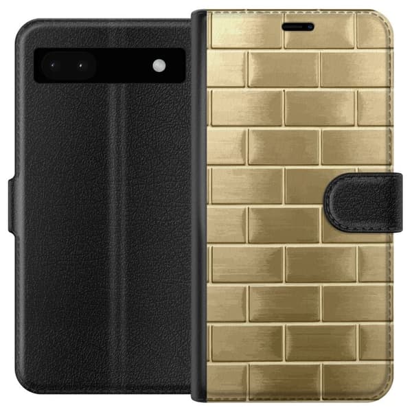 Plånboksfodral till Google Pixel 6a med Gyllene Murstenar