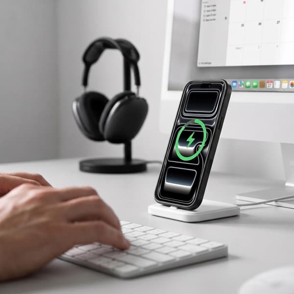 Tech-Protect Mobilcover Til iPhone 18 Pro Magsafe Magstand - Mat Sort
