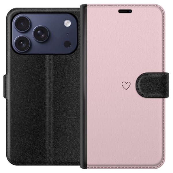 Plånboksfodral till Apple iPhone 17 Pro med Litet Hjärta