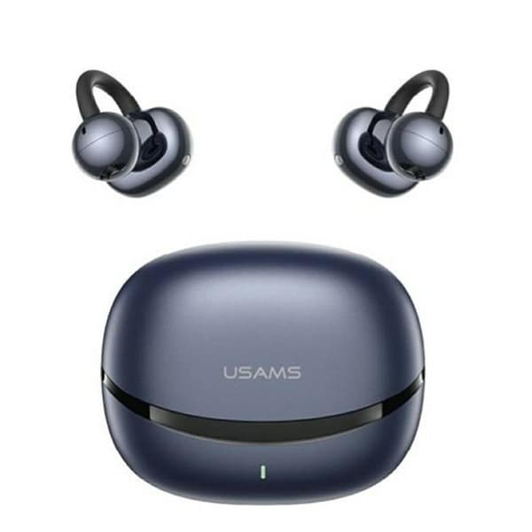 USAMS TWS øretelefoner Bluetooth 6.0 Echo Clip-on R03 - Blå