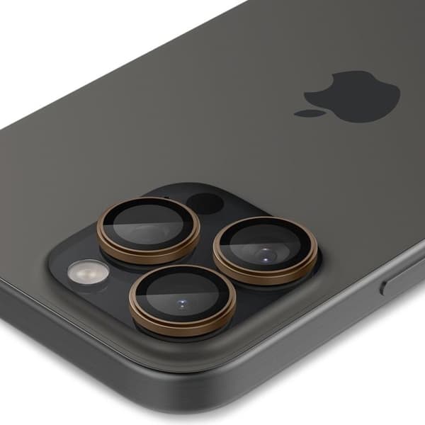 Spigen [2-Pack] iPhone 16 Pro Max/16 Pro Linsskydd Härdat glas EZ FIT