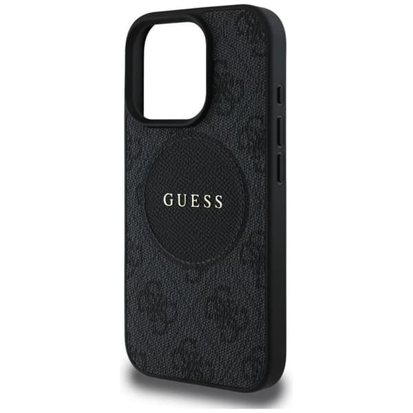 Guess Mobilcover til iPhone 16 Pro Max MagSafe 4G Circle - Sort