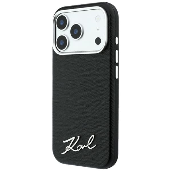 Karl Lagerfeld -puhelinkotelo iPhone 18 Pro/17 Pro Magsafe Saffiano Small Script