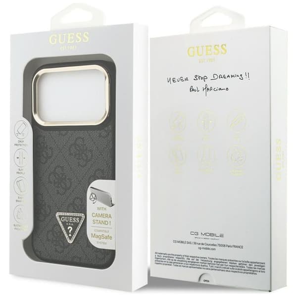 Guess Mobilskal till iPhone 17 Pro MagSafe Triangle Logo & Stand