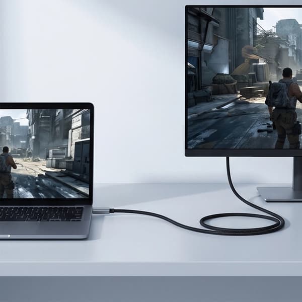 Tech-Protect USB-C til HDMI 2.1 Kabel 2m - Iron Grå