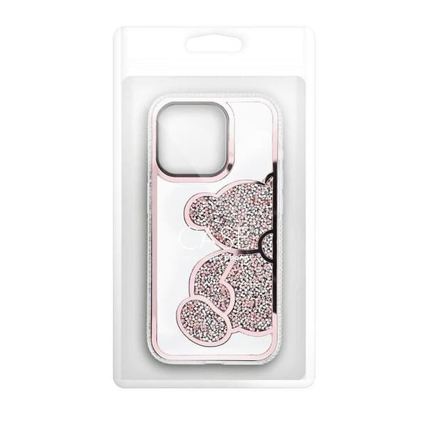 Mobilskal till iPhone 14 Teddy Bear - Rosa