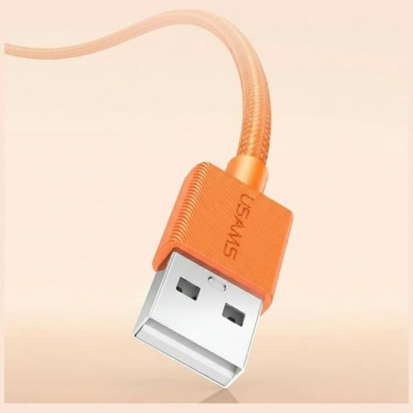 USAMS USB-C–USB-A 18W kaapeli 1.2m U92 - Oranssi