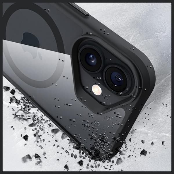 3MK telefontaske til iPhone 17 MagSafe Satin Armor - Sort