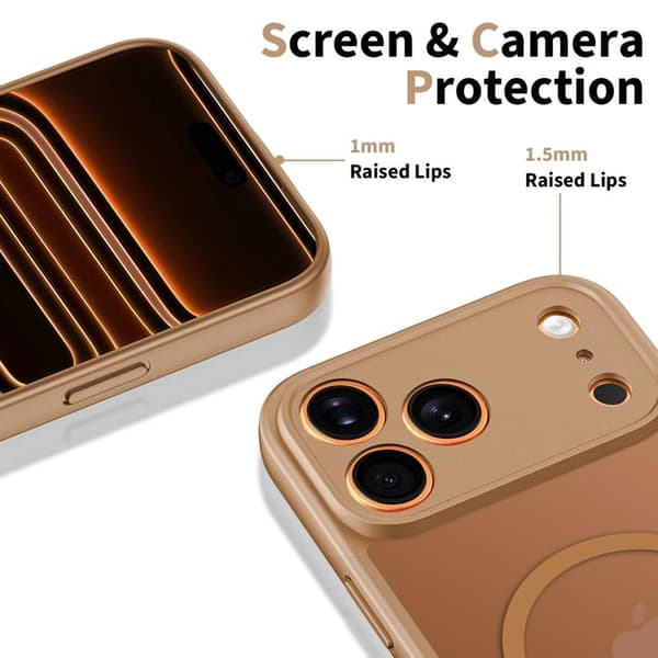 Tech-Protect Mobilskal till iPhone 17 Pro Max MagSafe BasicMag - Mattbrun