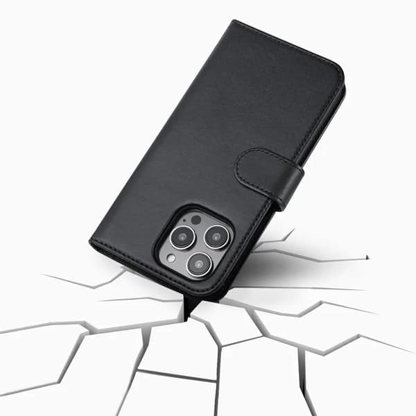 SiGn iPhone 14 Pro Pung Etui 2-i-1 - Sort