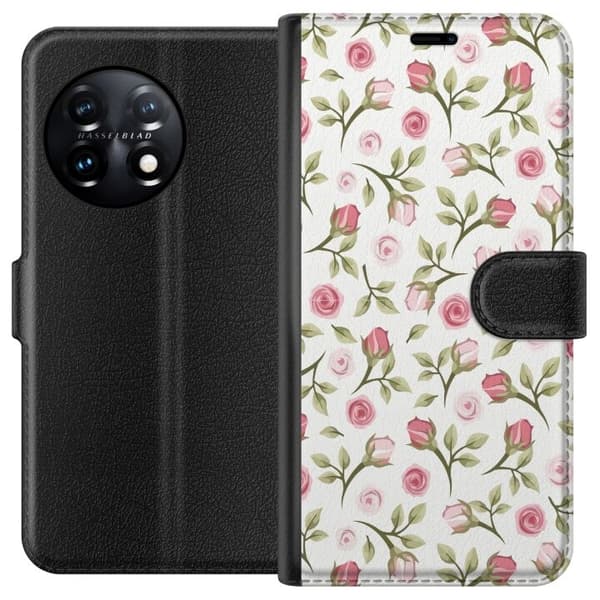 Plånboksfodral till OnePlus 11 med Blommigt