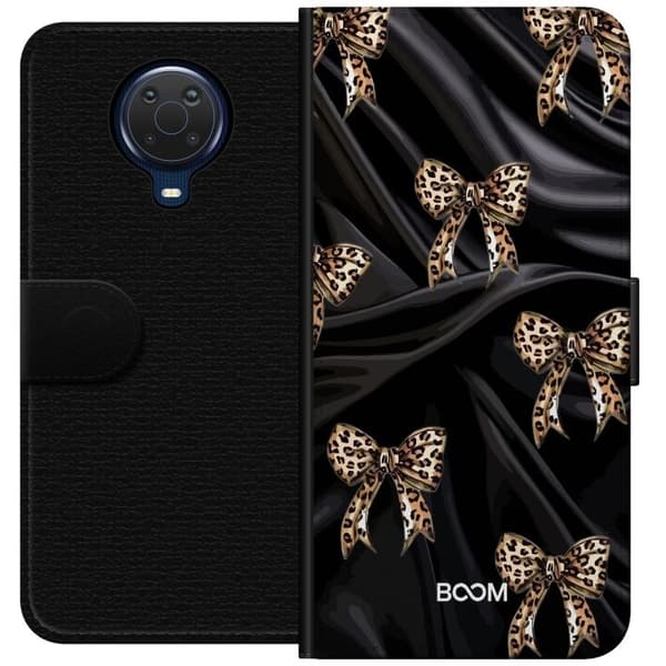 Plånboksfodral till Nokia G20 med Leopard Bow