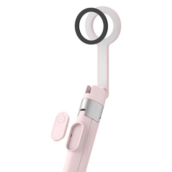 Tech-Protect Trådløs Magsafe Selfiestick Tripod L10S - Rosa/Grå
