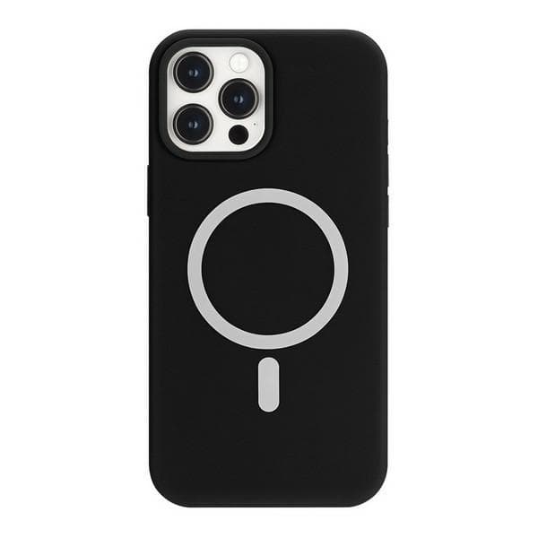 Mercury Telefontaske til iPhone 12 Pro Max MagSafe Silikone - Sort
