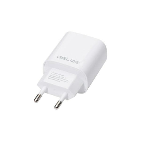 Beline Seinälaturi USB-C USB-A:han (30W) - Valkoinen
