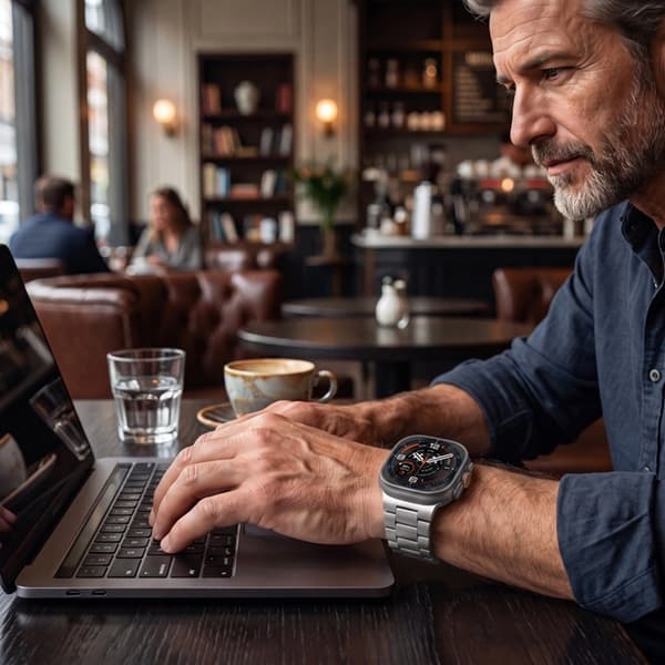 Tech-Protect Galaxy Watch Ultra 1/2 (47mm) Armbånd Rustfrit Stål - Sølv