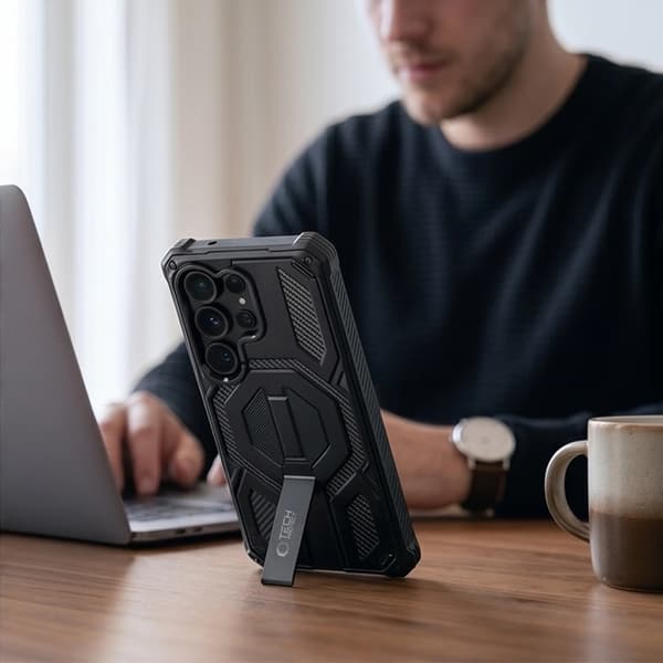 Tech-Protect Mobilcover Til Galaxy S26 Ultra Magsafe Magblast 2-Sæt - Sort