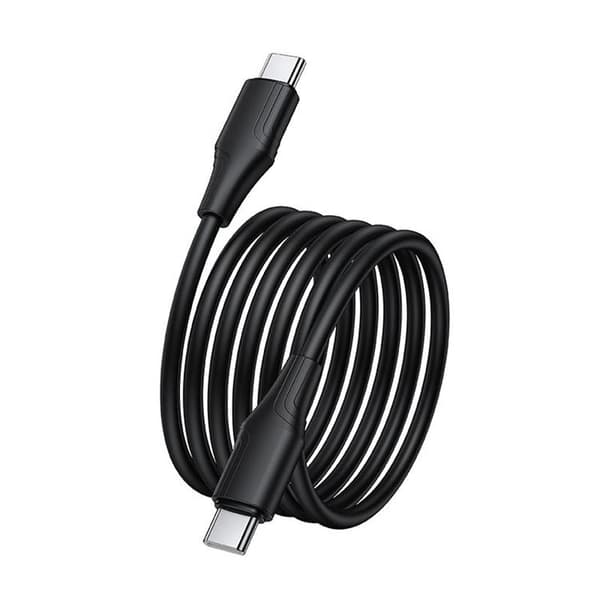 HOCO USB-C til USB-C 60W Kabel 1m 3A Silikone X124 - Sort