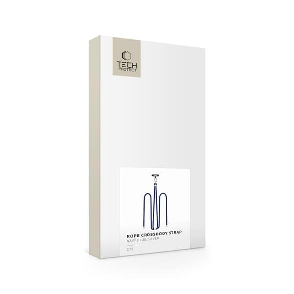 Tech-Protect Mobilrem Crossbody C7S - Marinblå/Silver