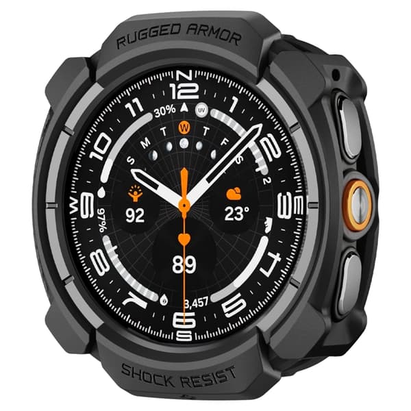 Spigen Galaxy Watch Ultra 2 (47mm) Cover Rugged Armor - Mat Sort