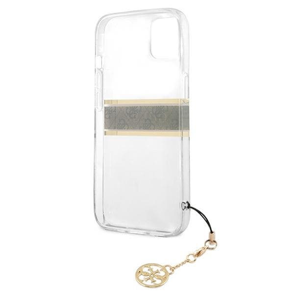Guess Mobilskal till iPhone 13 mini MagSafe 4G Brown Strap Charm