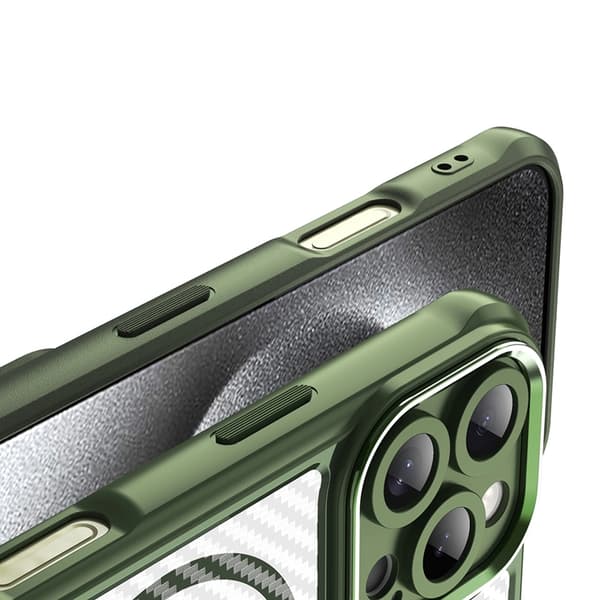 iPhone 16 Pro MagSafe silikonikuori Leading - Vihreä