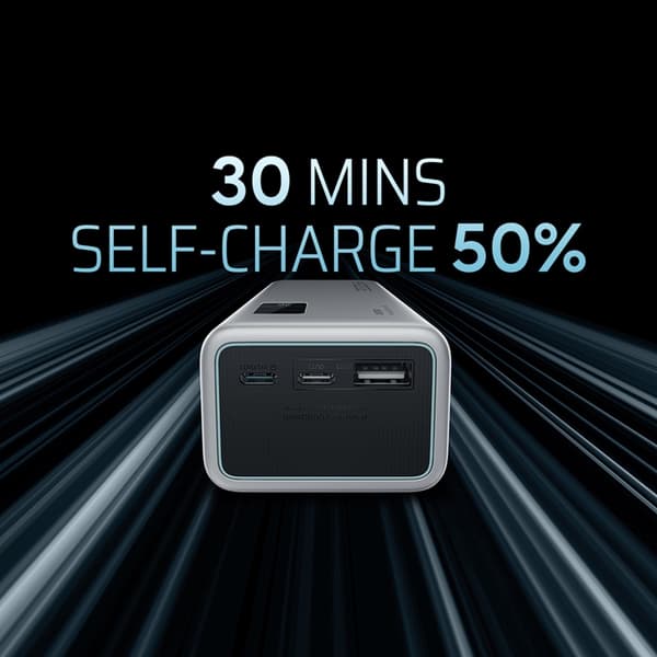Cuktech Powerbank 20000 mAh 150W 2xUSB-C USB-A - Grå