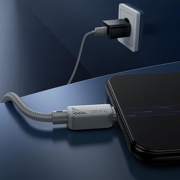 HOCO USB-A–Micro-USB-kaapeli 2.4A X113 1 m - Harmaa