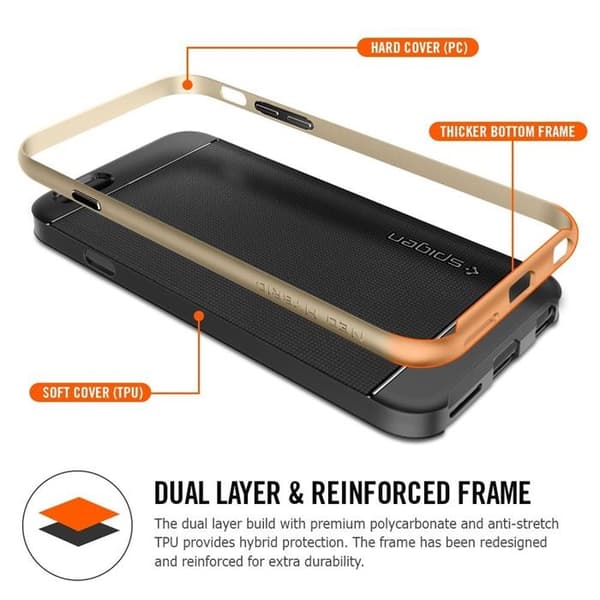 SPIGEN Neo Hybrid Taske til Apple iPhone 6 (S) Plus (Gul)
