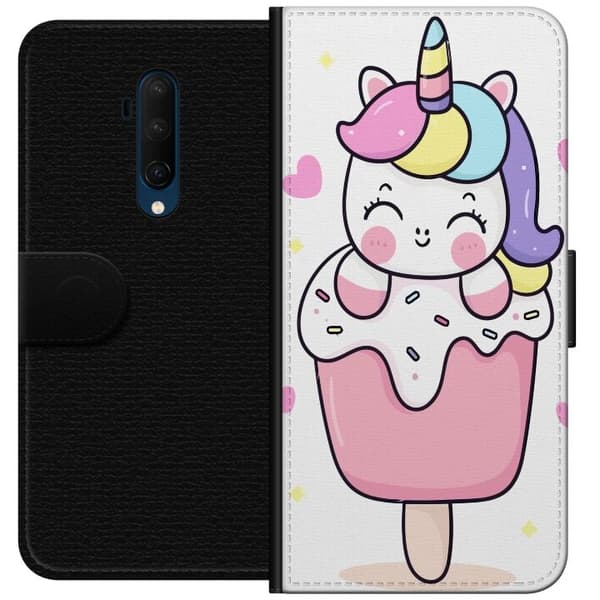 Plånboksfodral till OnePlus 7T Pro med Glad enhörning