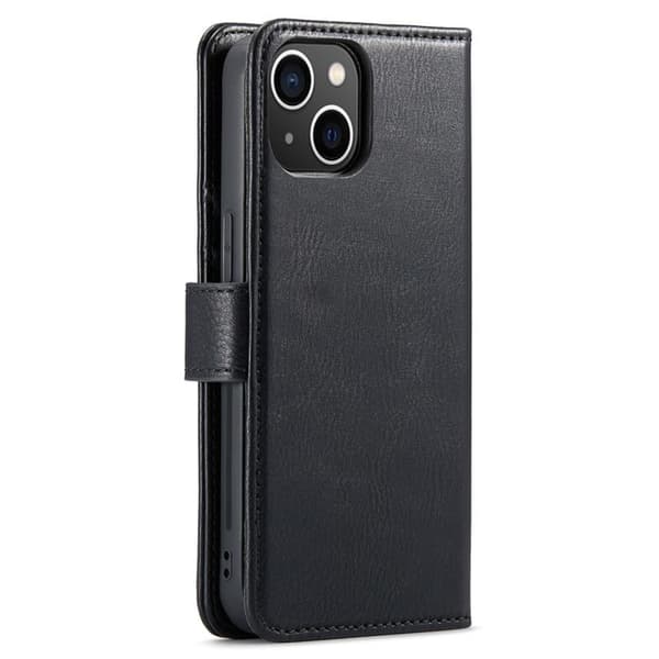 DG.MING iPhone 14 Plus Plånboksfodral Split Detachable Flip - Svart