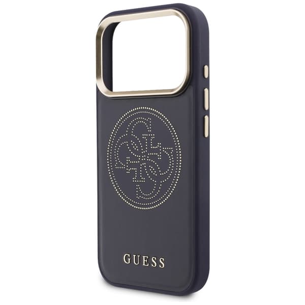 Guess Mobilskal För iPhone 17 Pro MagSafe Perforated 4G - Blå