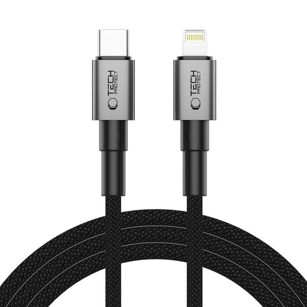 Tech-Protect USB-C - Lightning-kaapeli (2m) Ultraboost - Harmaa
