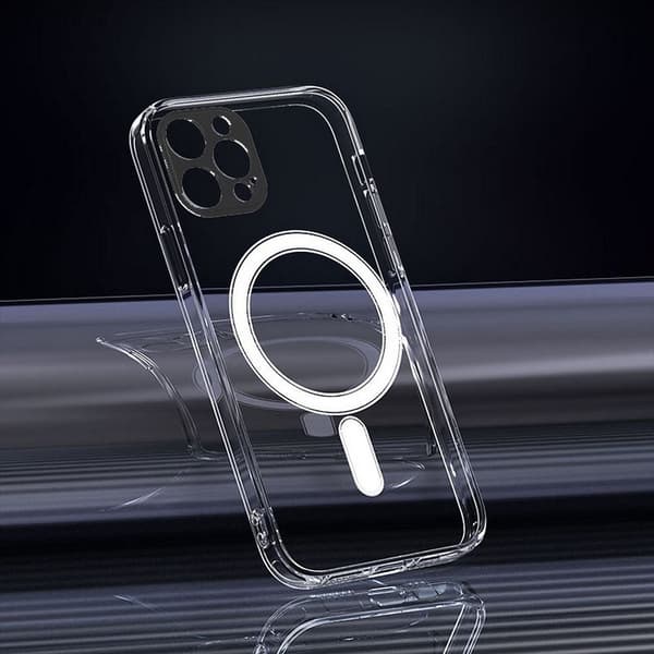 CLEAR Magsafe Cover med kameradæksel til iPhone 14 PRO MAX