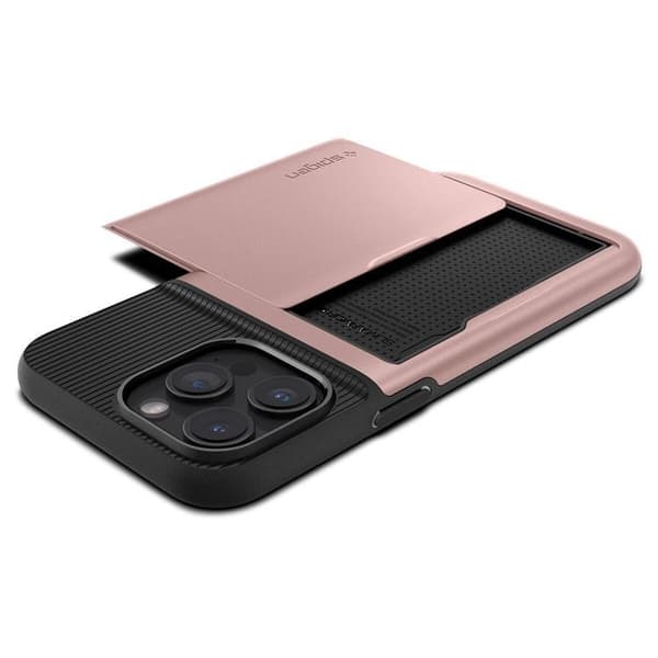 Spigen Telefontaske til iPhone 15 Pro Max Slim Armor CS - Lyserød