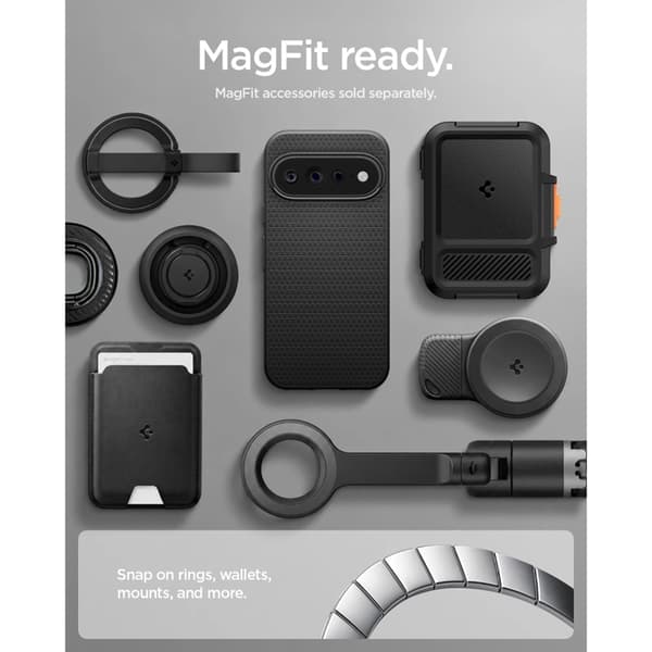 Spigen Mobilcover Til Google Pixel 11 Pro Magsafe Liquid Air - Mat Sort