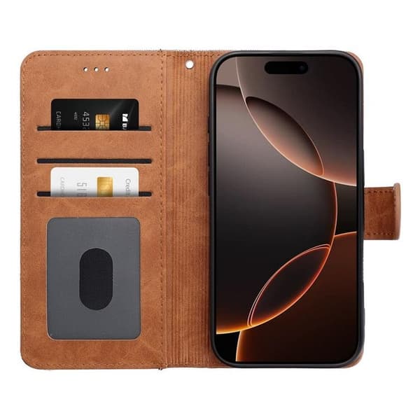 iPhone 16 Plus Pung Etui Jeans - Grå