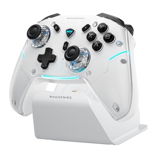 Machenike Trådløs Gaming Controller med Ladestation G5Pro Max - Hvid
