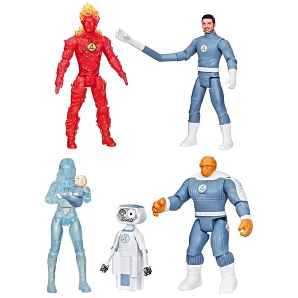 MARVEL Action Figures Fantastic Four 4" Figurmultipakning