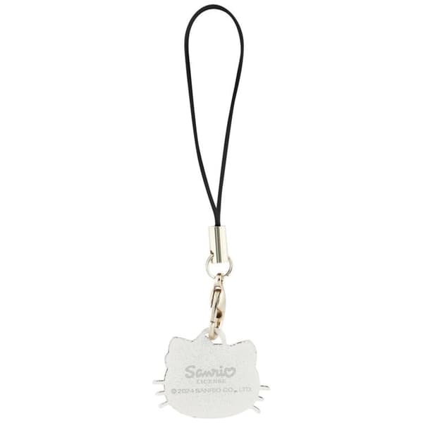 Hello Kitty Hængende Telefonrem Charm Kitty Head - Sort