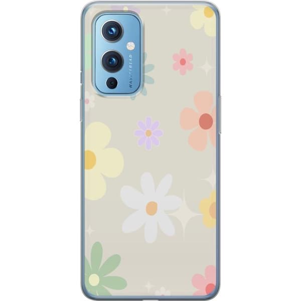 Mobilskal till OnePlus 9 med fejdande blommor
