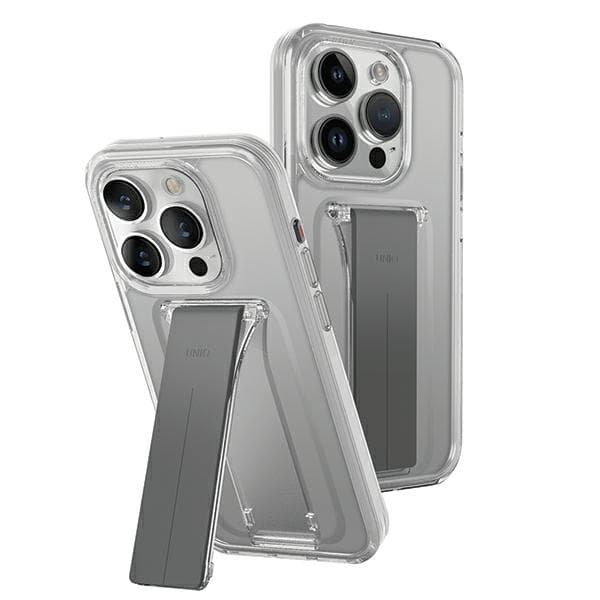 UNIQ iPhone 15 Pro MagSafe Heldro Mount Stand - Läpinäkyvä