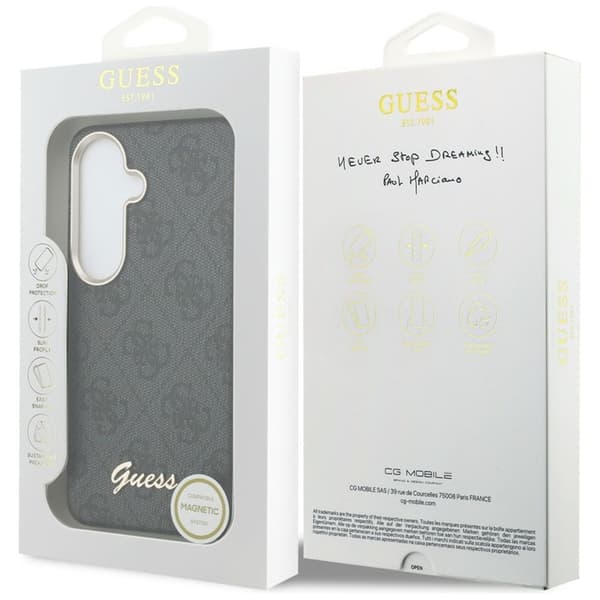 Guess Mobilskal För Galaxy S26 MagSafe 4G Script - Svart